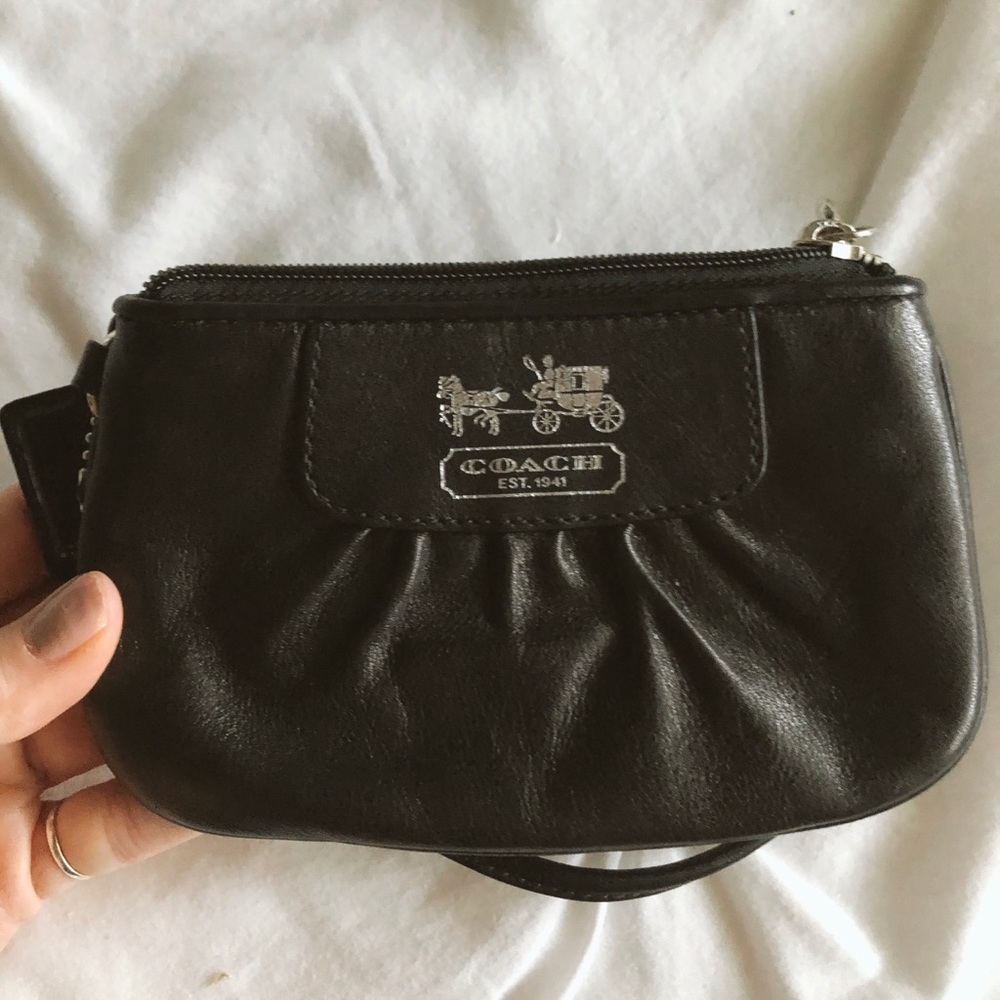 Coach Black Wristlet